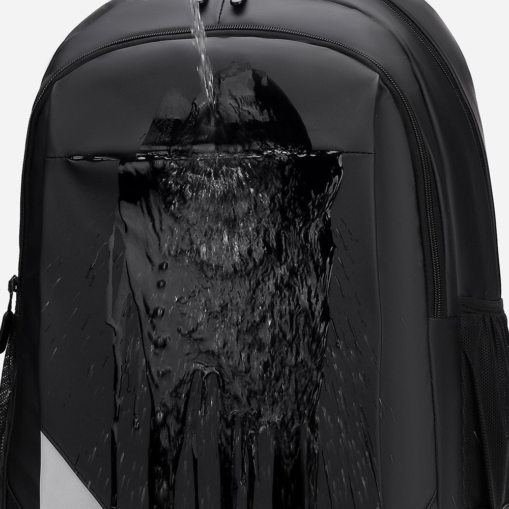Custom Logo Business Style School Backpack Waterproof Nylon Leisure Student Laptop Bag College Men USB Charging Feature college