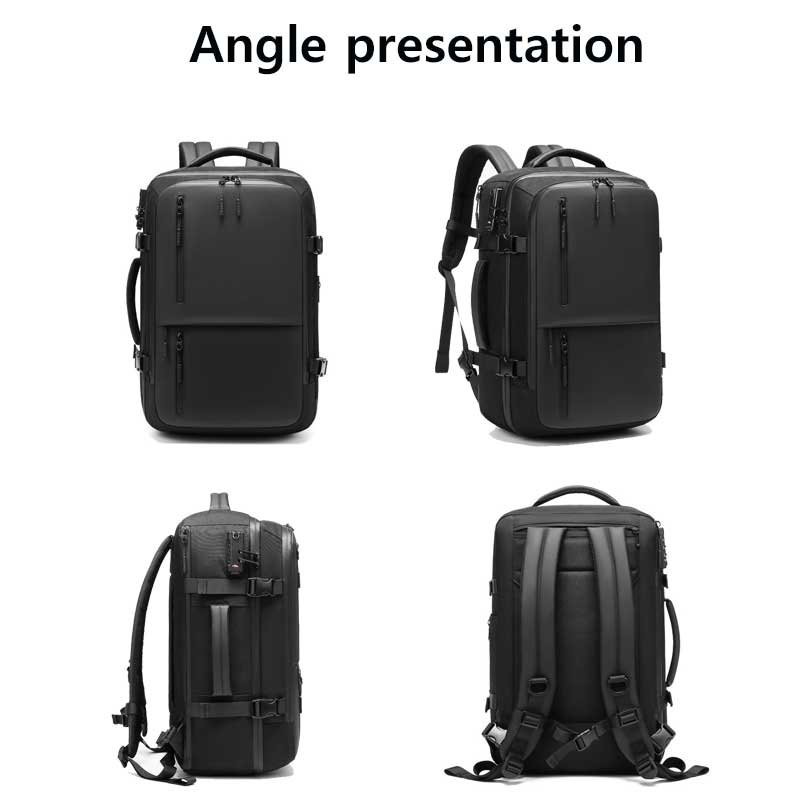 high end modern wholesale premium business custom luxury 15.6 inch laptop office bag real genuine backpack for men black mochila