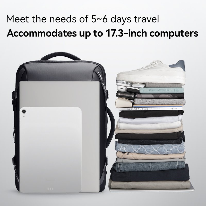 Mark Ryden Hot wholesale men's large-capacity multifunctional backpack business travel outdoor travel shoulder bag G1_MR9993-B