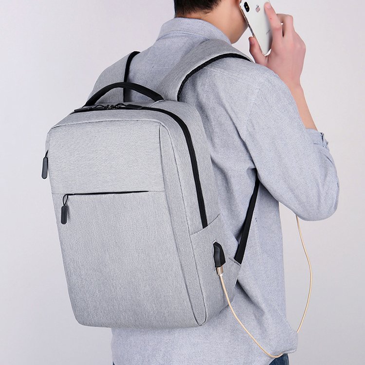 Factory promotion cheapest 15 inch travel laptop bag college bookbag USB custom logo laptop backpack for men women