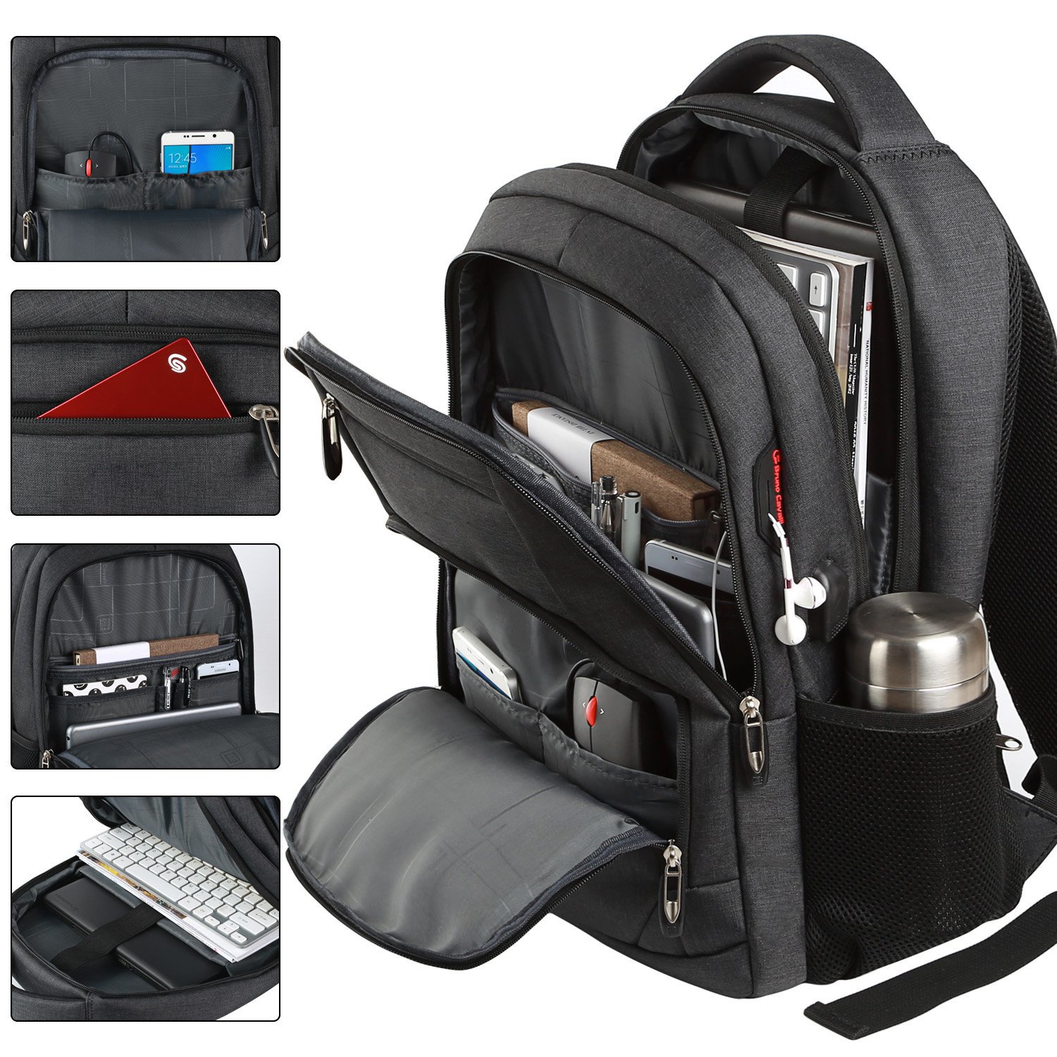 New computer backpack men's shoulder bag large capacity multifunctional travel laptop business computer bag