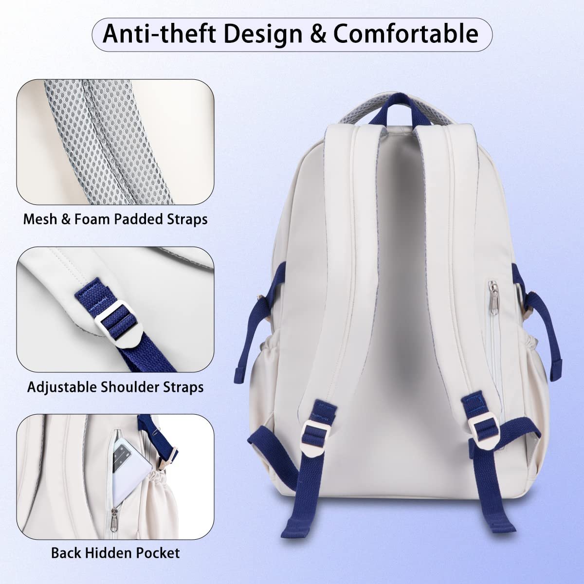 Factory custom student backpack Laptop backpack 15.6 inch anti-theft casual cute travel bag Korean backpacks