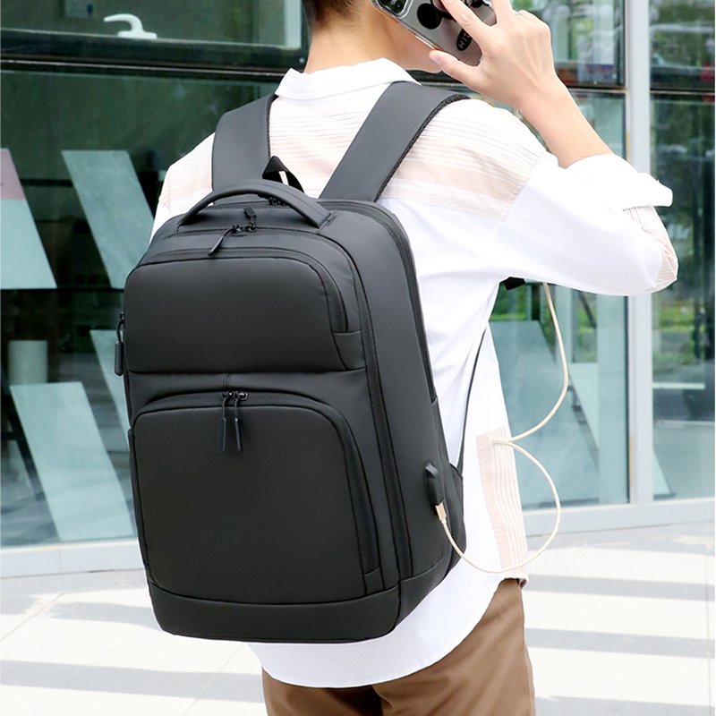 Backpack with USB Charging Port daily life waterproof computer school bag for travel laptop backpack