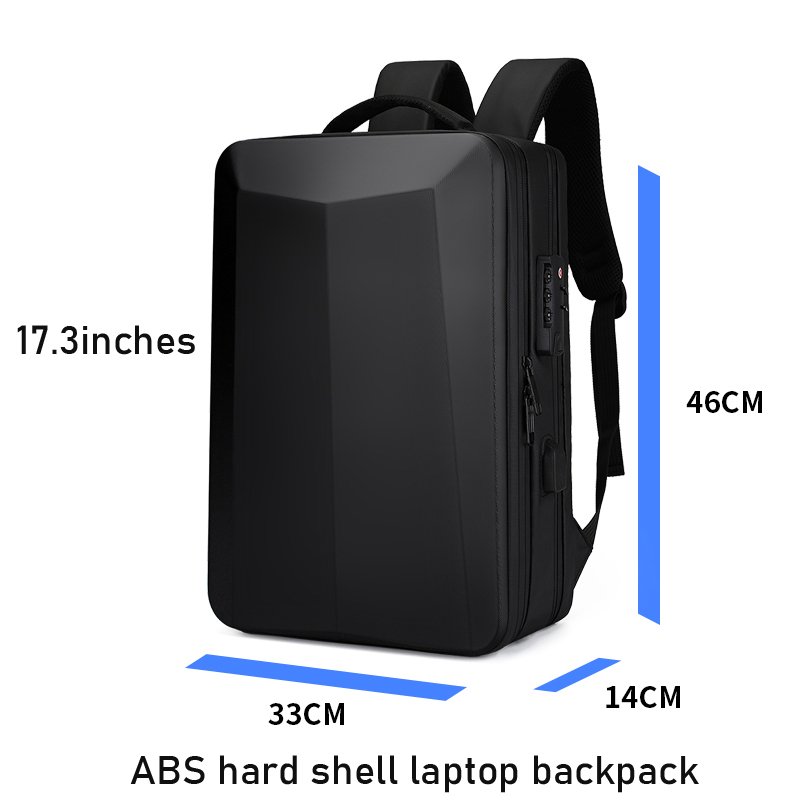 Luxury Unisex anti theft bagpack waterproof ABS backpack bag USB laptop backpacks