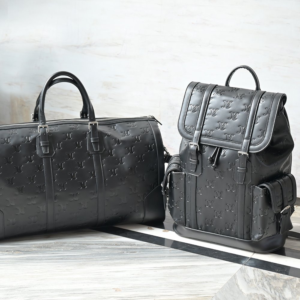 Custom College Backpacks Waterproof Vegan Leather Travel School Business Notebook Laptop Backpack For Men