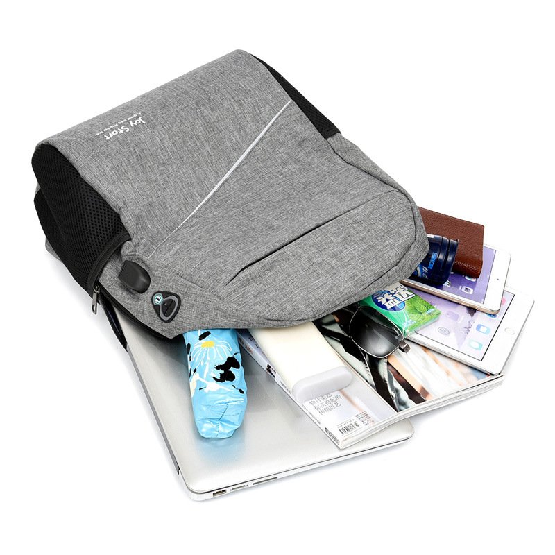 Men Women 3PCS Backpack USB Charging Men's Bag Casual Multifunctional Laptop Backpacks