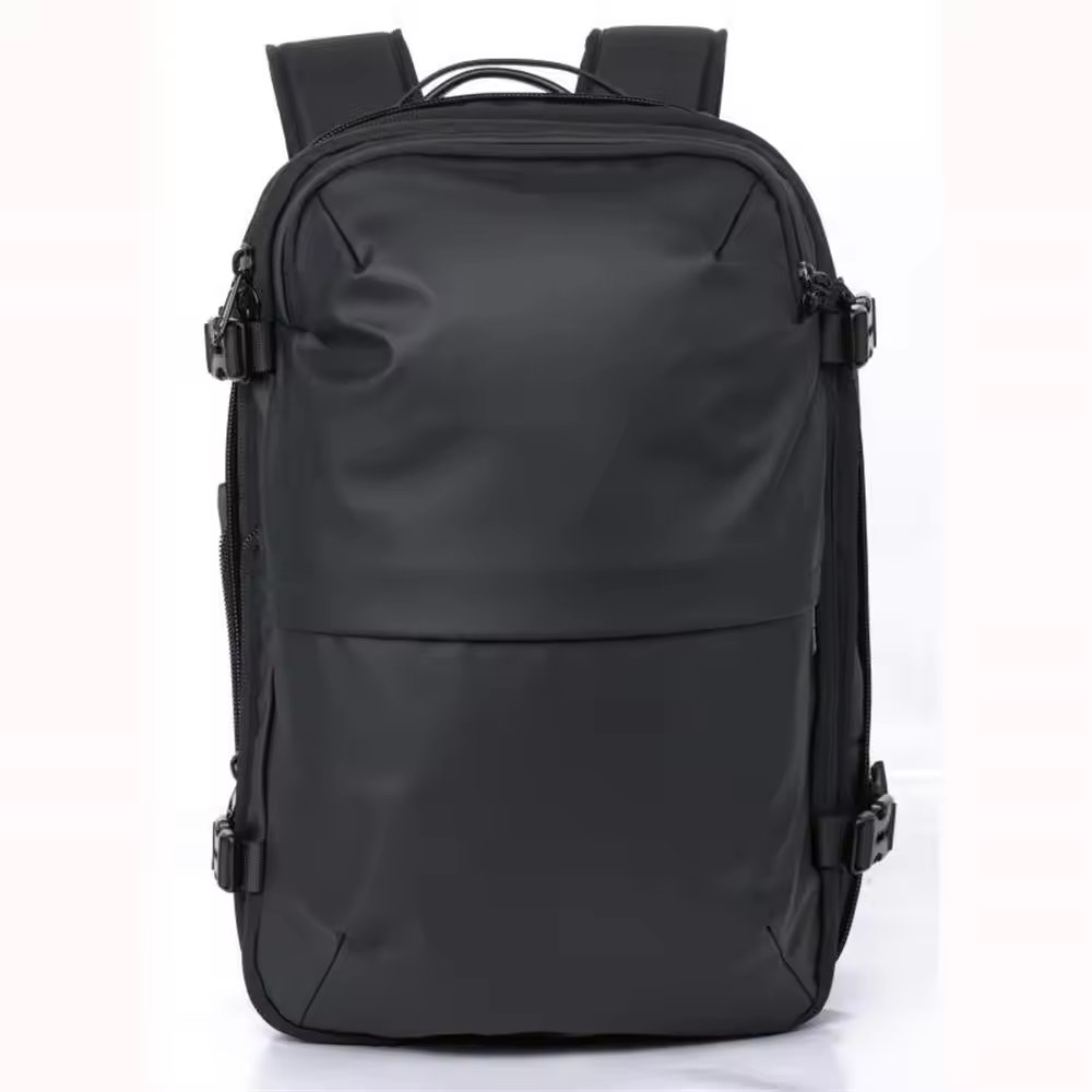 Vacuum Laptop Backpack with Vacuum Pump Airback Travel Backpack Anti-theft Backpacks Waterproof Bag Polyester Customized Male HY