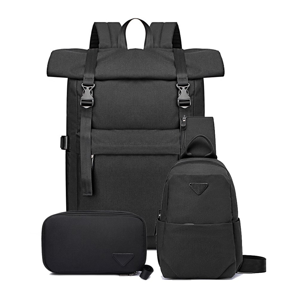 ZUOLUNDUO Set Travel Waterproof School Backpack,school travel business laptop men backpack