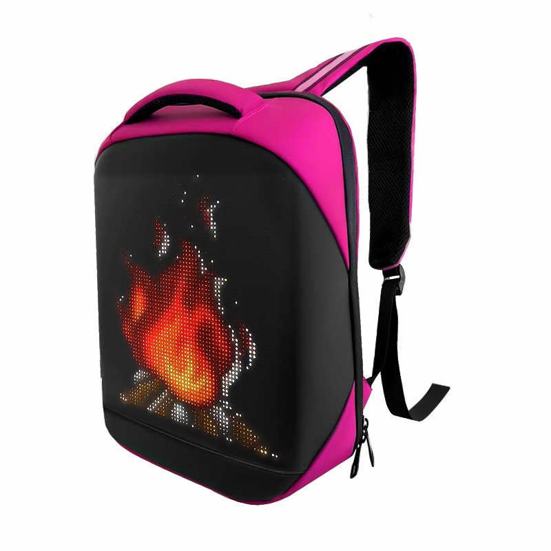 P3.75 64*64 Pixel Backpack RGB Clear Display Laptop LED Bag Advertising Dynamic Display Led Backpack Cool Luminous School Bag