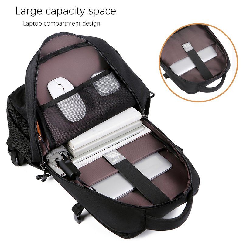 Wholesale Men Waterproof mochilas leather office school bagpack anti theft travel computer woman USB laptop bag backpack