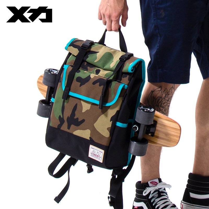 Customized logo polyester waterproof outdoor sports 12 inch laptop skateboard bag