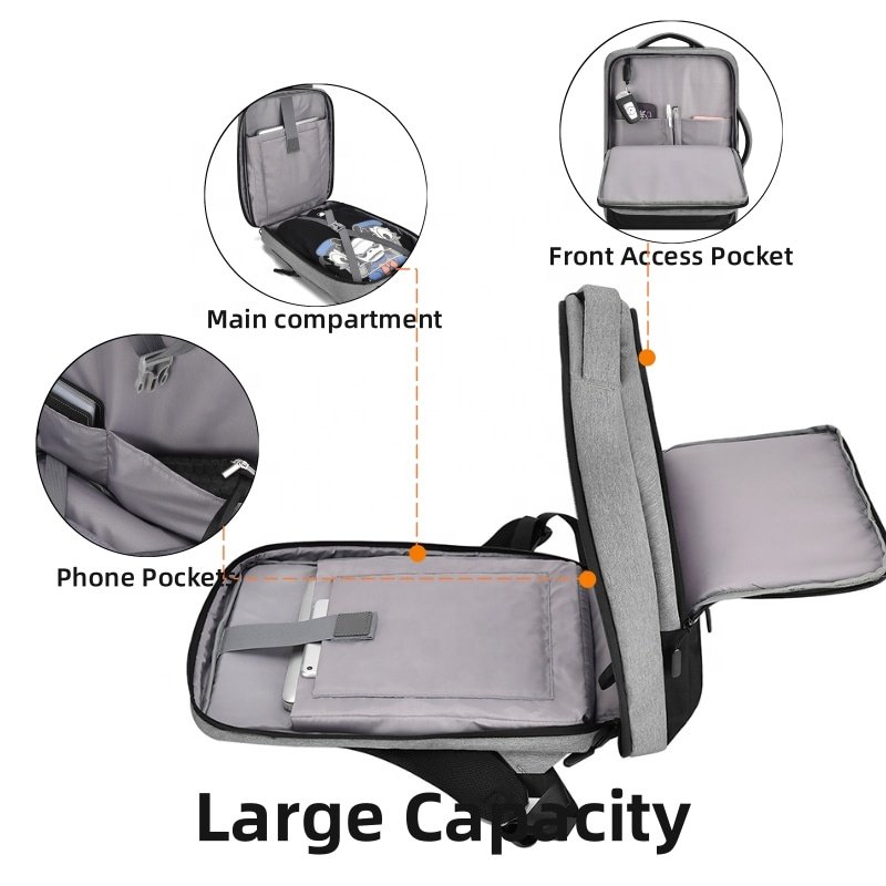 Wholesale Large Beg Bag Men's 16" Computer Bagpack Business Waterproof Laptop Backpack for Man Polyester OEM ODM Service Fashion