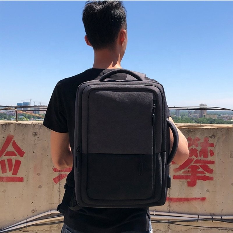 Wholesale Large Beg Bag Men's 16" Computer Bagpack Business Waterproof Laptop Backpack for Man Polyester OEM ODM Service Fashion
