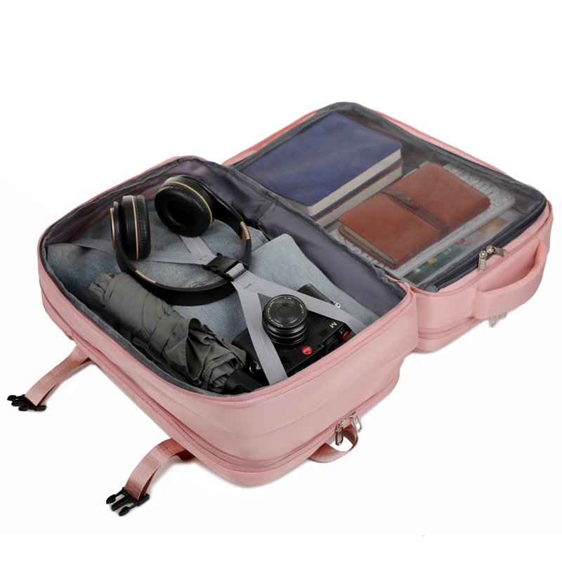 Stylish Unisex Durable Travel Carry On Backpack Expandable 15 Inch Large-capacity Business Laptop Backpack With USB Contacter