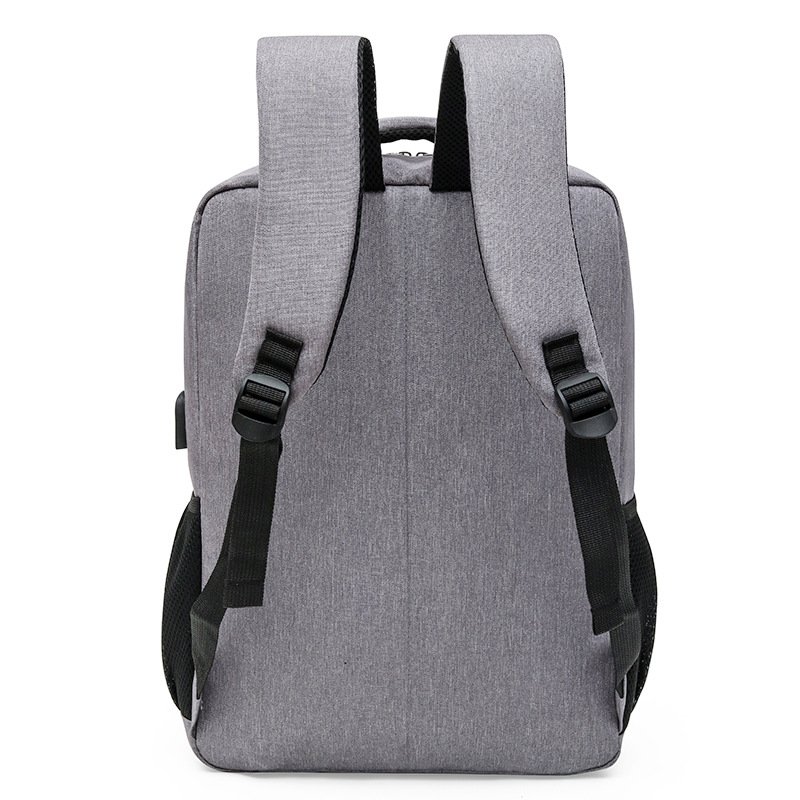 July Gradient Strip Lighten the Burden Business Backpack Recycled Leisure Bag USB Laptop Backpack for Men Women