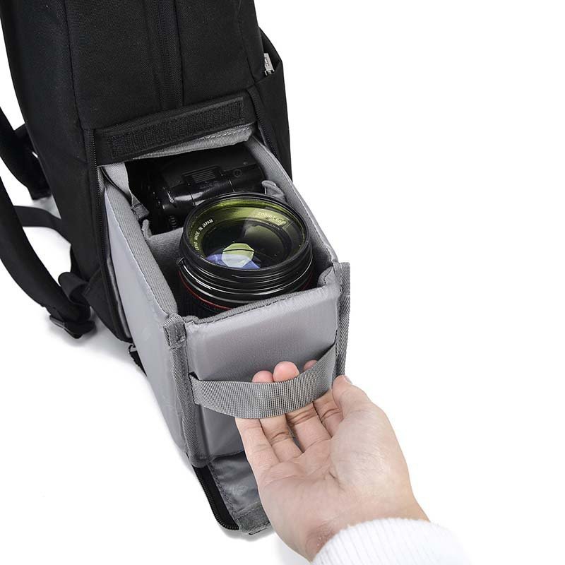 Caden L4 1.0 Large Fashion Laptop Camera Bag Waterproof Photography Travel Camera Case Camera Backpack with Tripod Holder