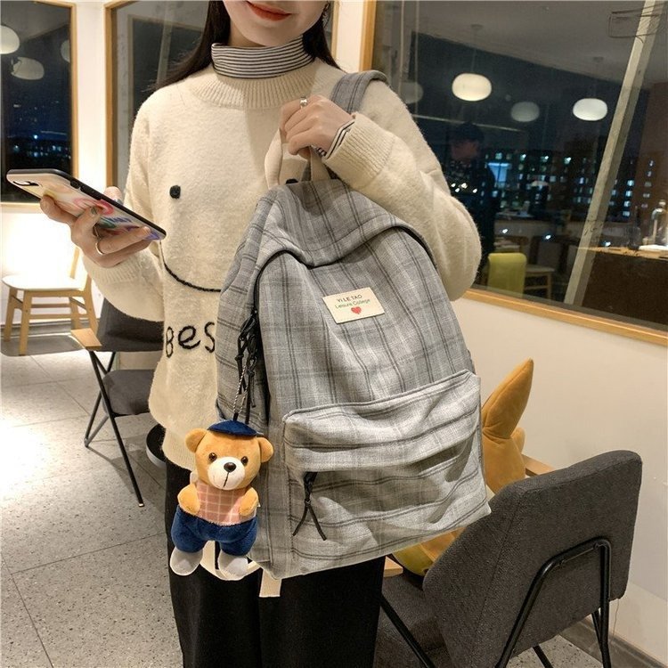 Multi Function Double Zipper Women Backpack Teenager Girls