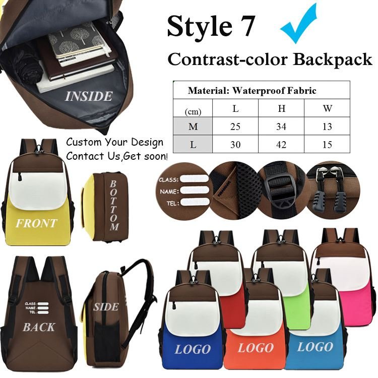 Custom Logo Waterproof Nylon Polyester Travel Laptop Backpack Customization Fashion Water