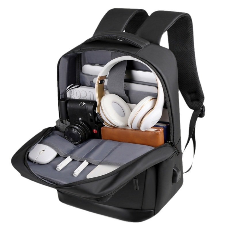 Mens Business Laptop Travel Backpack Bag With USB Charging School Office Computer Bag Custom Smart Travelling Bagpack