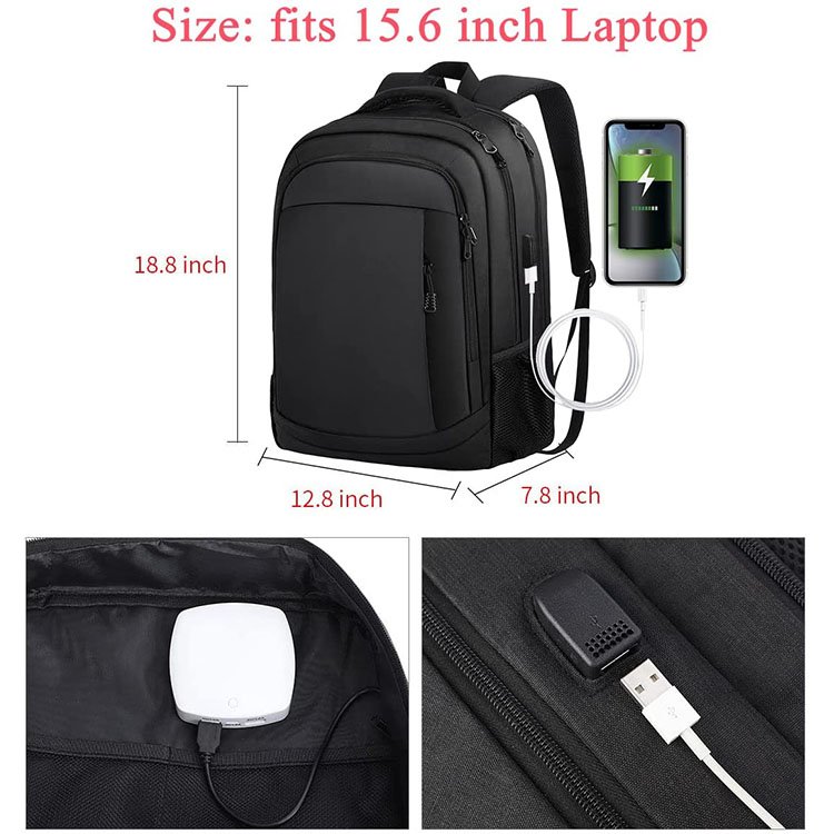 Travel Laptop Backpack Anti Theft Water Resistant Backpacks School Computer Bookbag with USB for Men Women College Students
