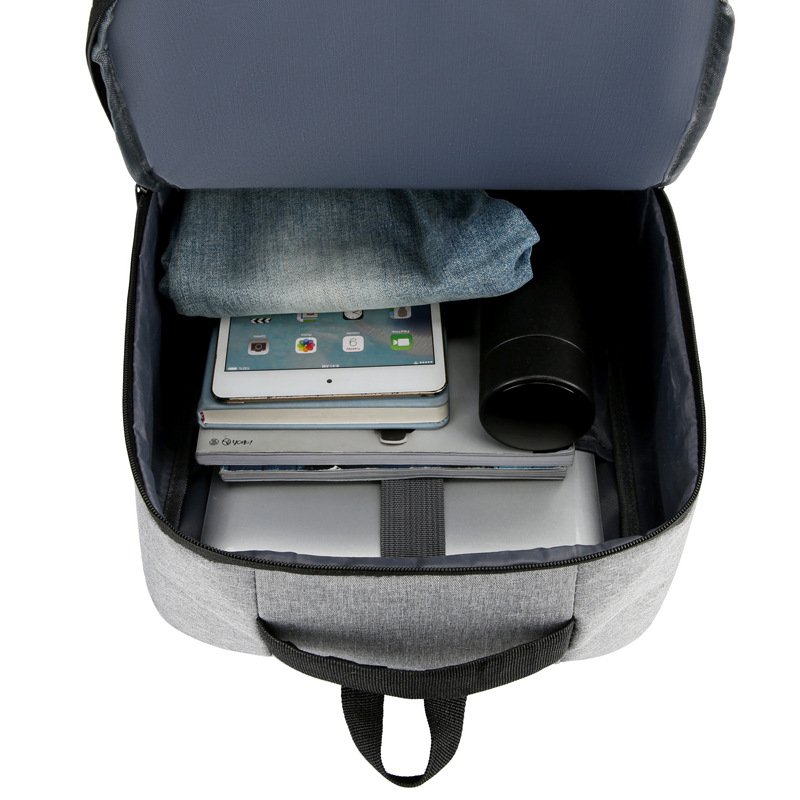 OEM Custom Oxford Man Waterproof School Travel Business Outdoor Reflective Stripe Laptop Backpack Back Bag with USB Charge Port