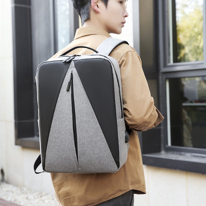 10pcs Custom Logo Waterproof with USB Laptop Backpack for Business Man Women Capacity Computer Bag Anti Theft Laptop Backpack