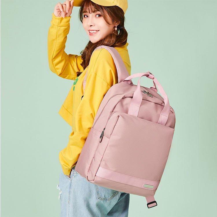 Promotional Custom Cute Casual Portable Large Capacity Water Resistant Oxford Laptop Bags Backpack For Girls