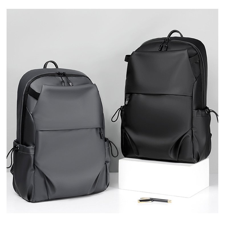 FULIYA Fashion Computer Laptop Bags Backpacks for Men Waterproof Custom PU Leather Laptop Backpack
