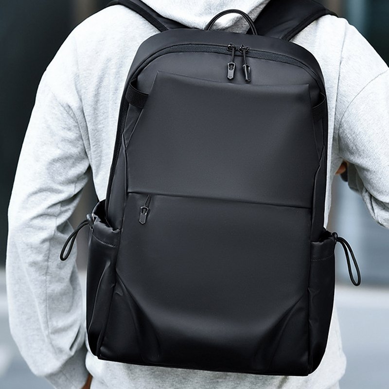 FULIYA Fashion Computer Laptop Bags Backpacks for Men Waterproof Custom PU Leather Laptop Backpack