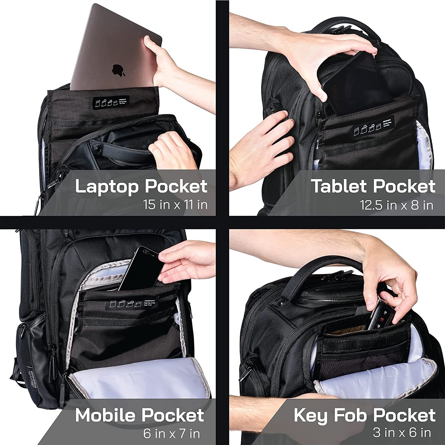 Faraday Laptop backpack Multi-device Protection RFID Blocker rfid blocked EMP Proof Bag Data Protection rfid black backpack