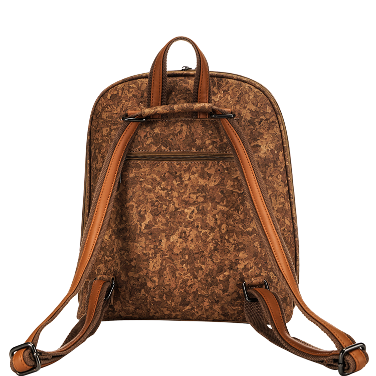 Ladies Computer Case Waterproof Small Travel Cork Leather Designer Notebook Womens's Purse Bag Laptop Backpack