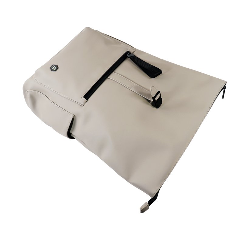 Waterproof roll top shockproof luxury leisure travel university school notebook synthetic leather laptop backpacks