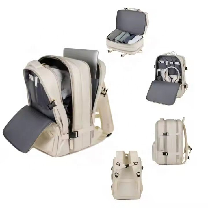 Waterproof Nylon Business Cabin Mochila Expandable Travel Backpack Carry On Women School Back Pack Bag Laptop Backpack With USB