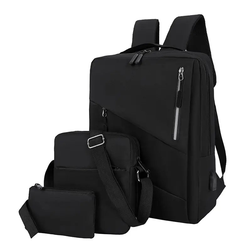Marksman new Fashion factory Waterproof Nylon 3 Pcs Set large capacity backpack set shoulder bag laptop backpack set 3 in 1