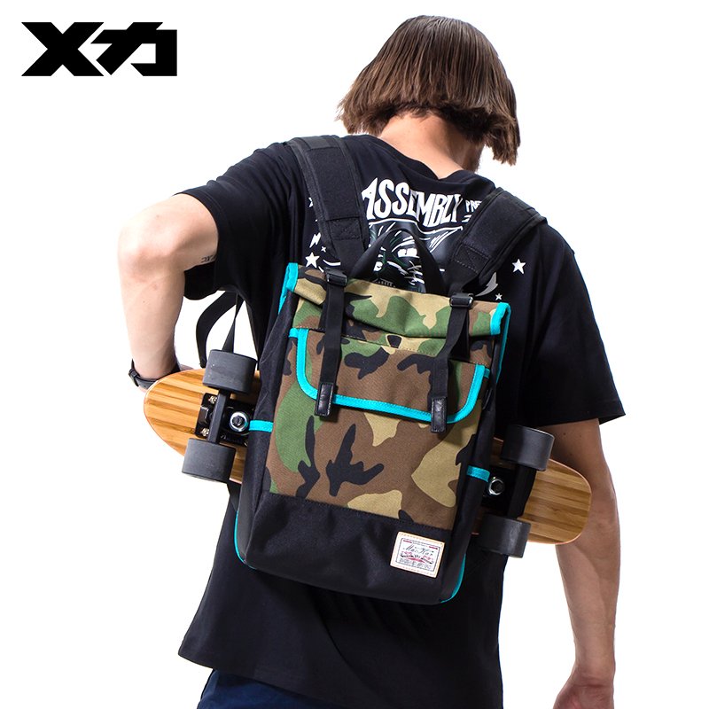 Customized logo polyester waterproof outdoor sports 12 inch laptop skateboard bag