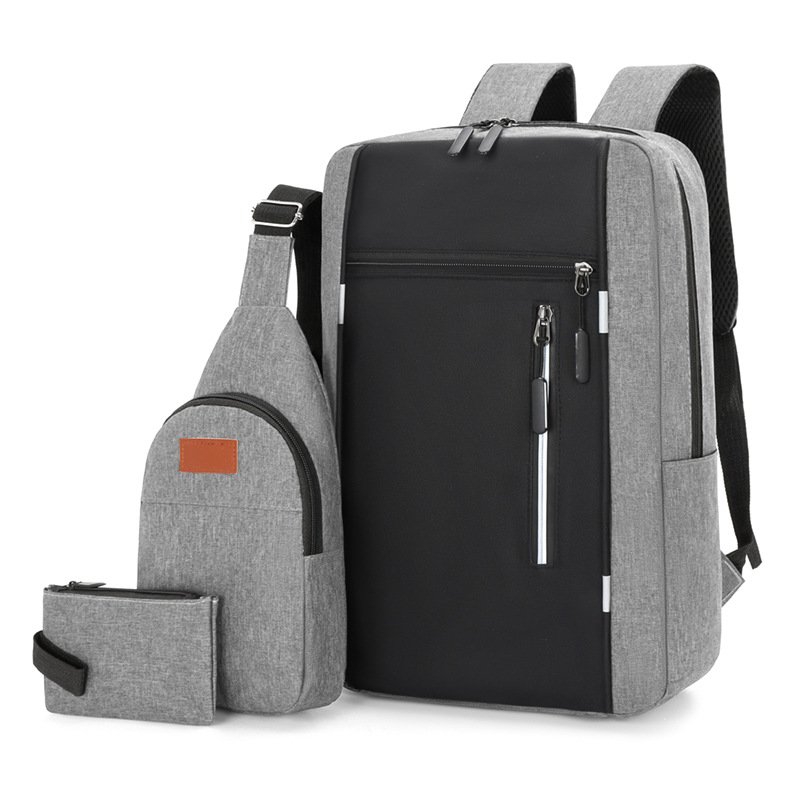 High Quality Unisex Casual Oxford Polyester Laptop Backpack Softback Custom Logo Print Travel Outdoor School Office Wholesale