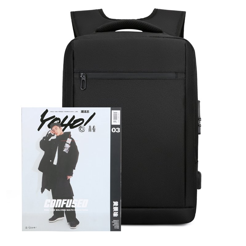 Multi-function waterproof men business 17.3 inch college school computer bags anti theft travel laptop backpack with USB