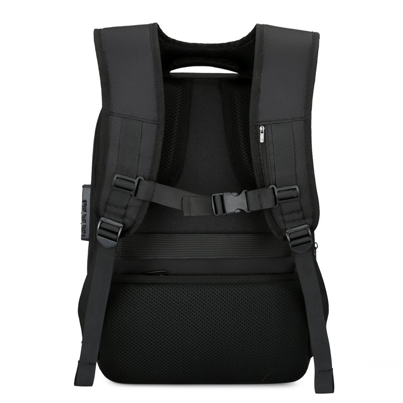 Multi-function waterproof men business 17.3 inch college school computer bags anti theft travel laptop backpack with USB