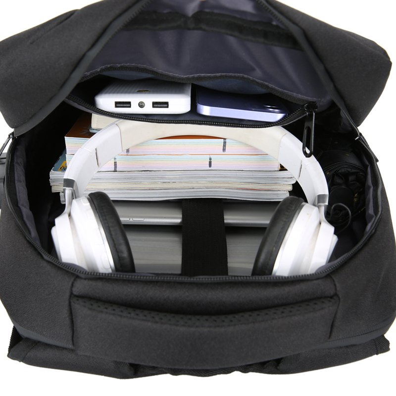 Multi-function waterproof men business 17.3 inch college school computer bags anti theft travel laptop backpack with USB