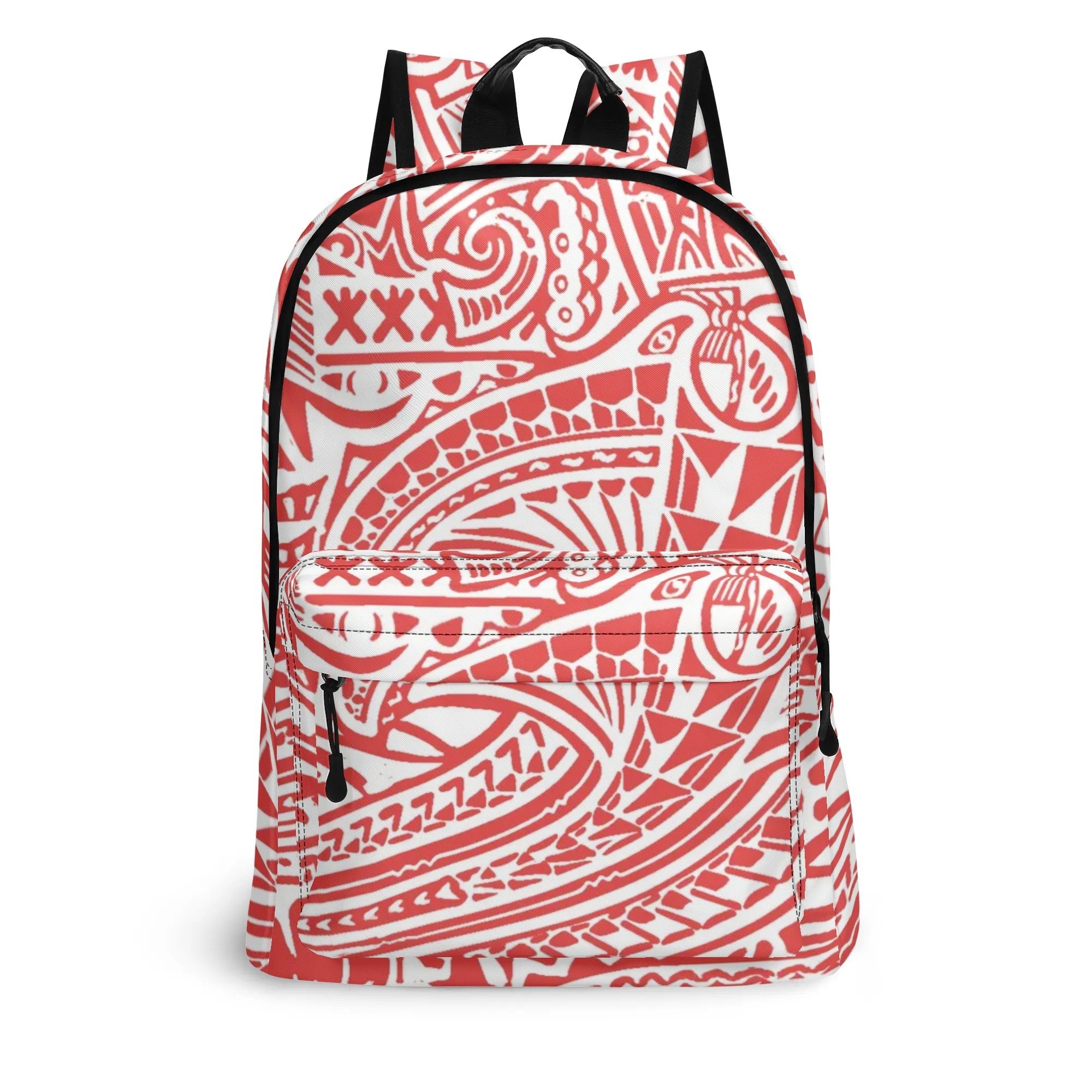 Manufacturer Wholesale Custom Pu Leather Backpack Polynesian Tribal Waterproof Laptop Backpack Portable Schoolbag For Students
