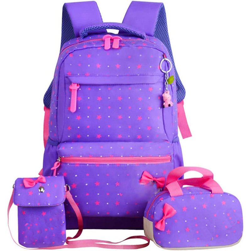 wholesale Custom Logo school backpacks china Backpack Set Large Bookbag 3Pcs Set School bags for Teen Girls