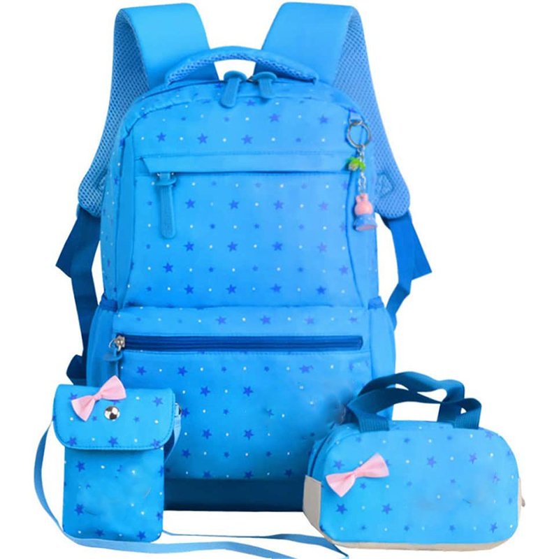 wholesale Custom Logo school backpacks china Backpack Set Large Bookbag 3Pcs Set School bags for Teen Girls