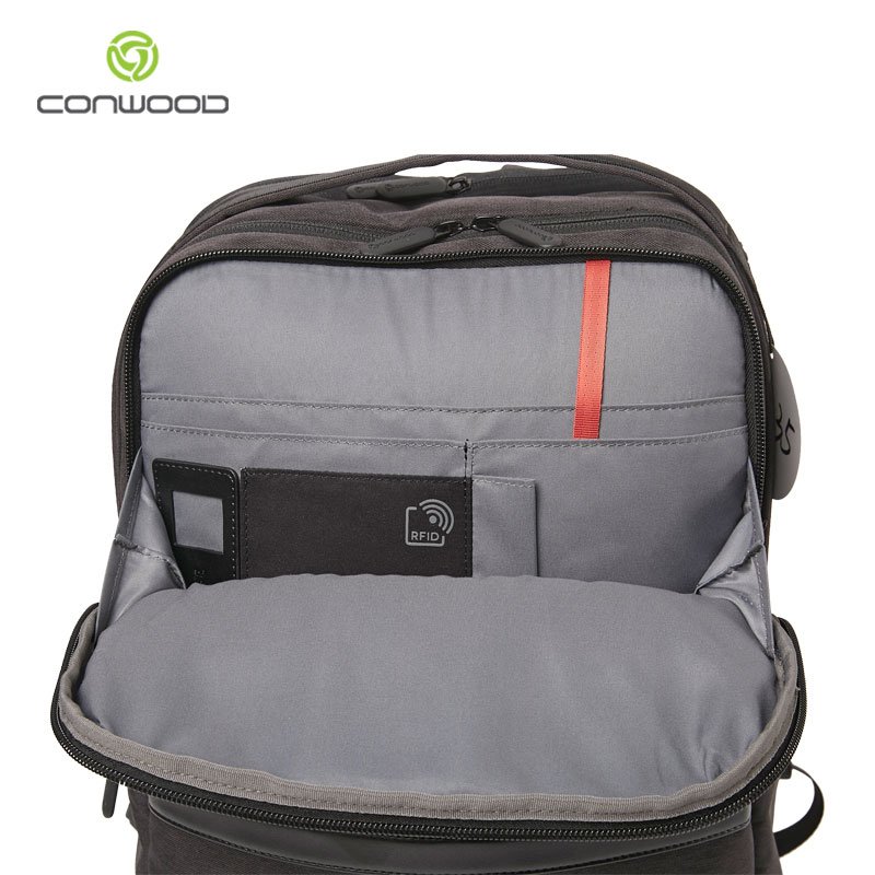 RFID waterproof multi-functional laptop backpack for businessmen