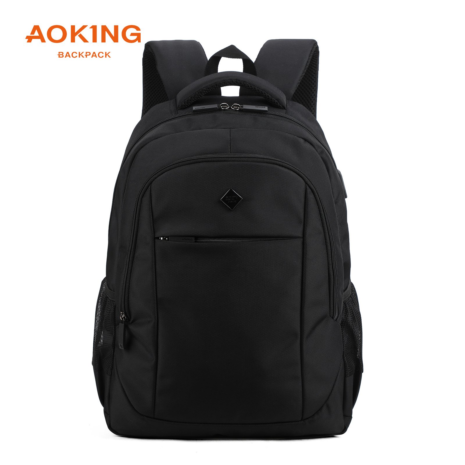 AOKING custom logo durable men business office sac a dos casual mochilas school backpack rucksack travel laptop bags backpack