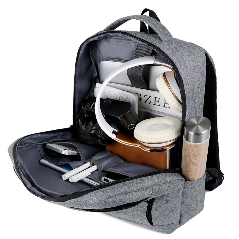 Hot Selling Fashionable Large Capacity USB Charging Port Multi-Functional Business Travel Laptop Backpack Waterproof PU Material