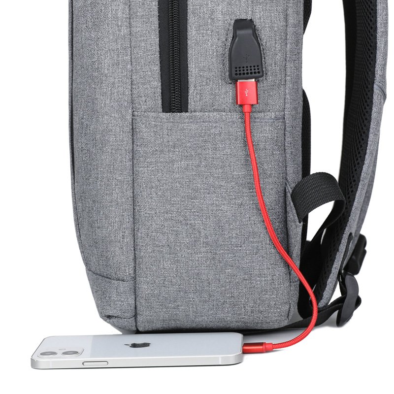 Hot Selling Fashionable Large Capacity USB Charging Port Multi-Functional Business Travel Laptop Backpack Waterproof PU Material