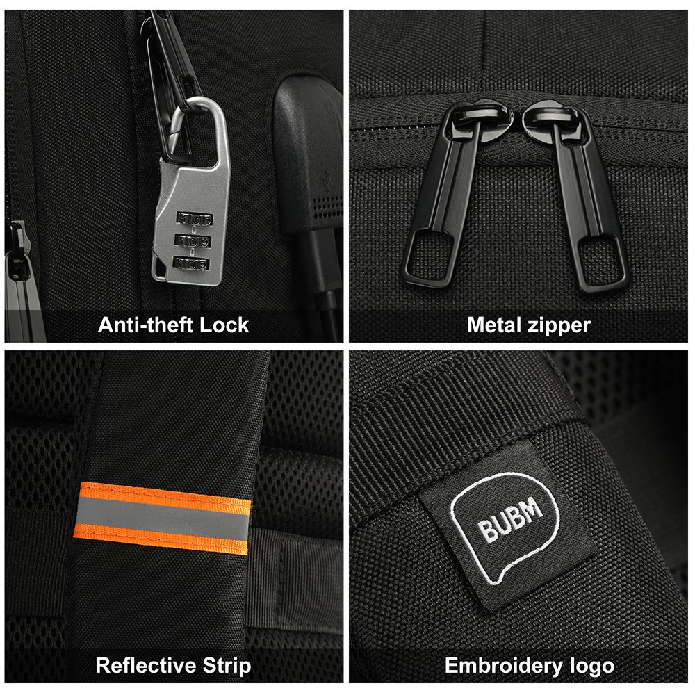 Travel Casual Waterproof USB Large Capacity College Customized Computer Bag Laptop Backpack For Men with Charging Port