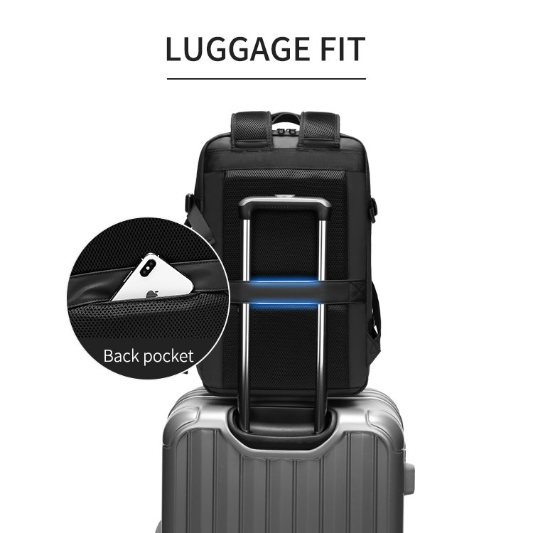 Expandable Mochila Escolares Travel Laptop Bags With USB Charging Port Waterproof Big Capacity Outdoor Travel Backpack Bag