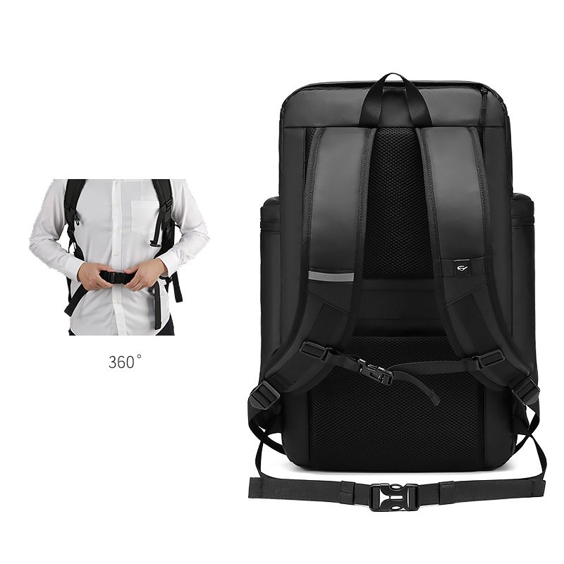 Hot sale high end quality 5 Year durable Nylon laptop backpacks for men many pockets shoe compartment travel men's backpacks