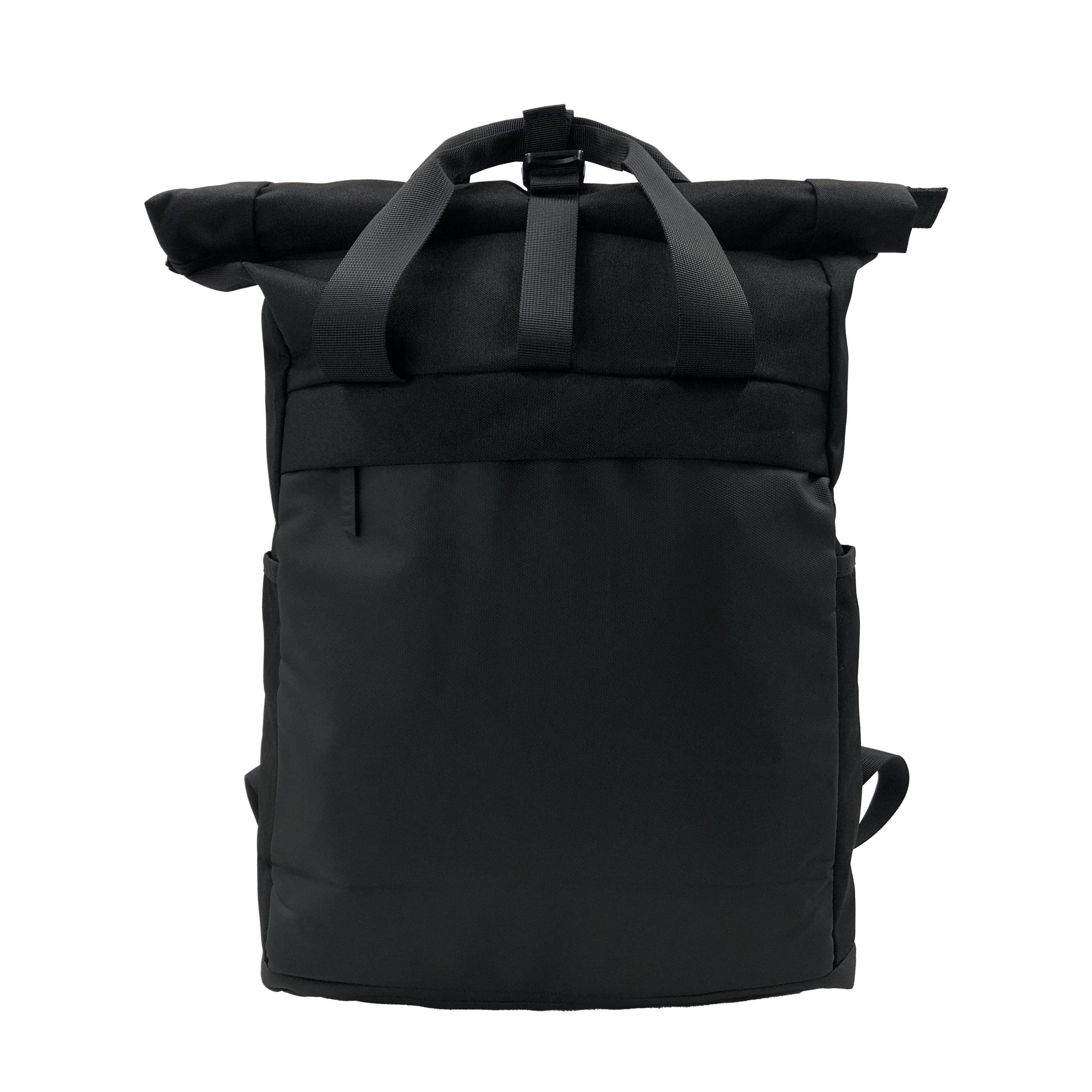 Roll Top Folding Laptop Backpack Bike Bag Nylon Laptop Large Capacity Daily School Travel Backpack